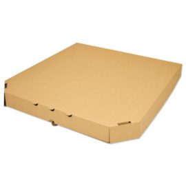 Коробка п/пиццу 400х400х40 мм бурая, микрогофрокартон, 100 шт/уп, 100 шт/кор