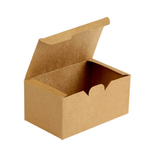 Коробка на вынос ECO Fast Food Box L  Pure Kraft 150х91х70 мм  1/100/500
