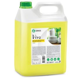 Средство для мытья посуды Viva, канистра 5 кг GraSS 1/4 (345000)