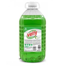 Средство для мытья посуды Velly light 5 кг зеленое яблоко GraSS 1/4 (125469)