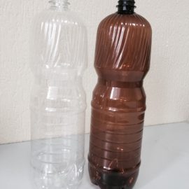 ПЭТ бутылка, прозрачн., 1,5 л ,узкое горло+ крышка 100 шт.