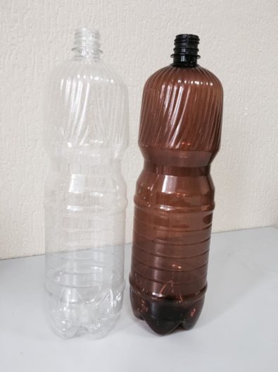 ПЭТ бутылка, прозрачн., 1,5 л ,узкое горло+ крышка 100 шт.