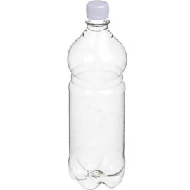 ПЭТ бутылка, прозрачн., 1 л узкое горло+ крышка (72 шт)